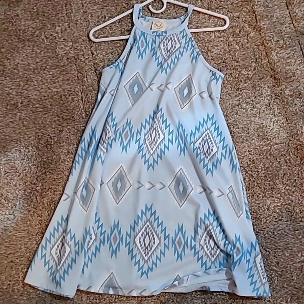 Aztec Print Dress